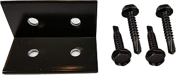 Patio Enclosure Screen Wall - L-Angle Clip Capri / Fasteners - Bronze 25-Pack