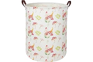 Mushroom Bin : Kids Laundry Basket, Nursery Hamper, Home Organizer