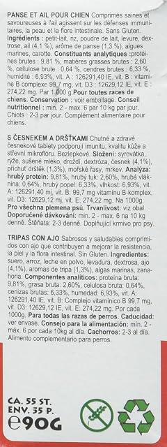 Foto 3 de 5 de Biofood Friandise Anti-puces a la panse para Perro/Gato 55 Piezas