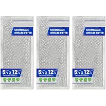 3PCS Aluminum Heat Proof Microwave Grease Filter Replacement Parts Kitchen Over Range Microwave Oven Vent Filter Fit for W10208631A