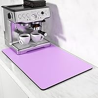 Vista 11 de Rnivvi Tapete de café, de 16 x 24 pulgadas, tapetes para barra de café para accesorios y organizador de estación de máquina de espresso, almohadilla