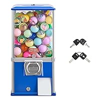 Vista 9 de VEVOR Máquina de chicle, dispensador de máquina expendedora de dulces de 21 pulgadas, máquinas expendedoras de 25 centavos para centros comerciales