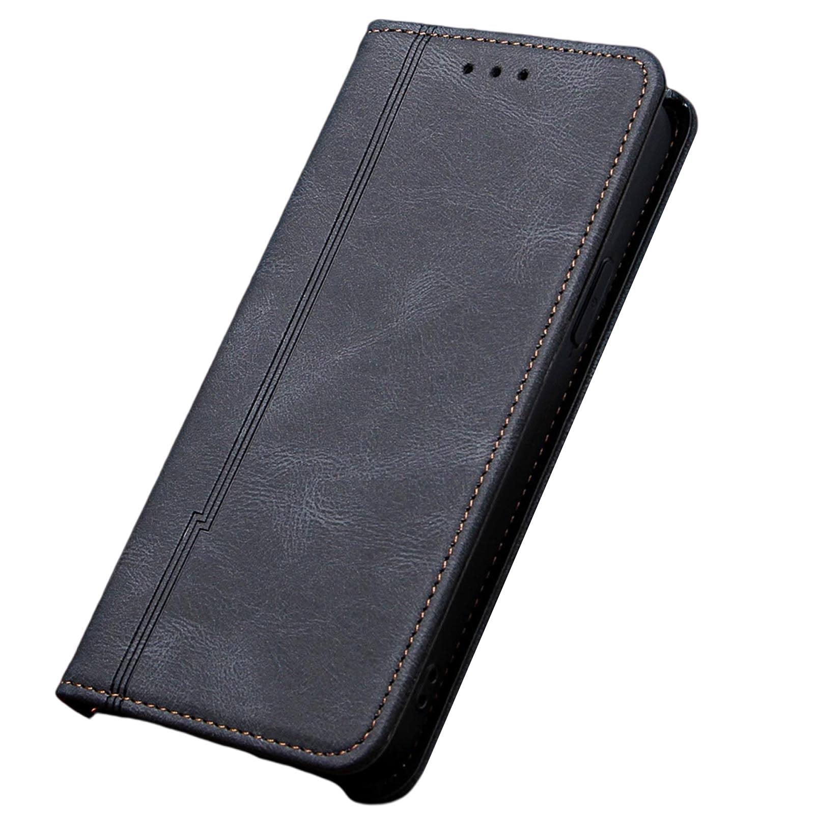 LTL Etui do iPhone 13 Mini/13/13 Pro/13 Pro Max, etui na karty, podpórka, magnetyczne zamknięcie, portfel, etui z klapką do notebooka, pełna ochrona, czarne, 13 Pro 6,1 cala