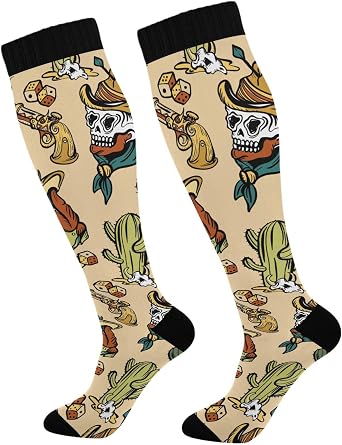 Compression Socks for Women and Men 20-30 mmHg Knee High Socks for Nurses Travel