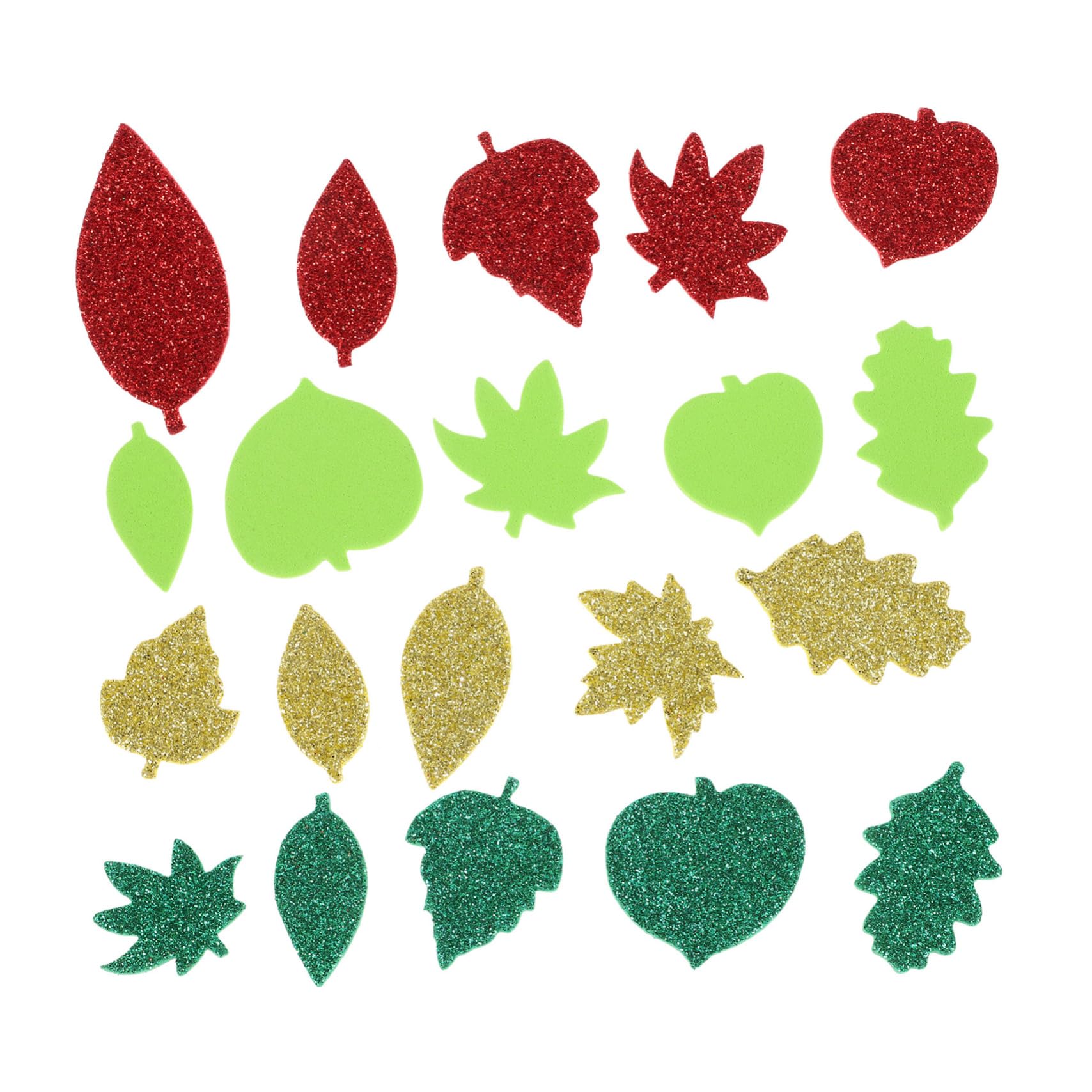 2500 Stk künstliche Herbstahornblätter Herbstfest Dekoration Herbstlaubdekorationen glitzernde Ahornblätter Gefälschte Herbstblätterdekorationen hochzeit deko pflanzen Schaum Abaodam