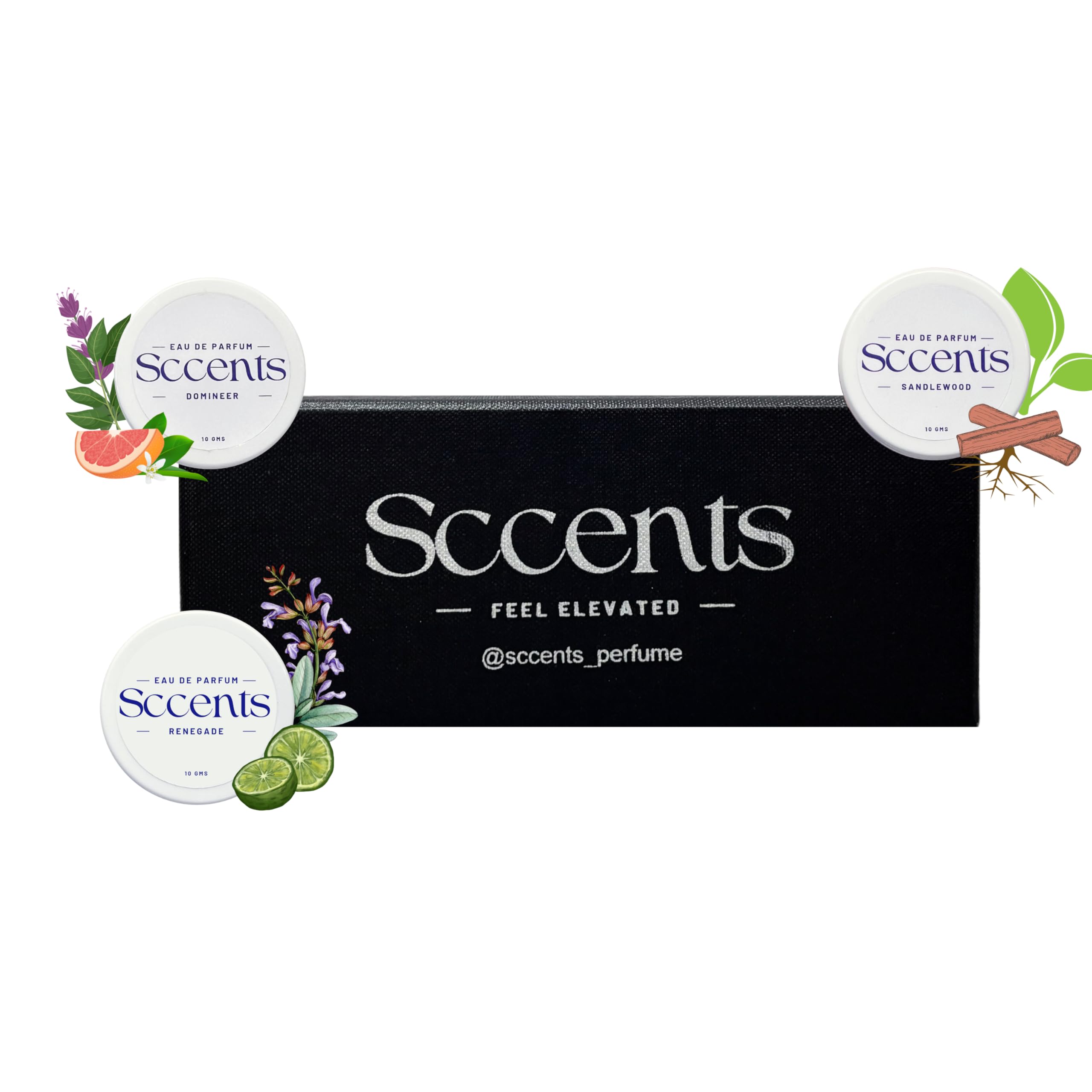 SCCENTS Solid Perfume Trio – Sandalwood, Domineer & Renegade | Long-Lasting Fragrances for Men & Women | Natural, Alcohol-Free Balm | Travel-Friendly Unisex Gift Set-image-23