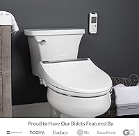 Vista 9 de Bio Bidet BB2000 - Asiento de inodoro inteligente estilo bidé, blanco, redondo, autolimpiante con Hydroflush, calefacción híbrida, control remoto