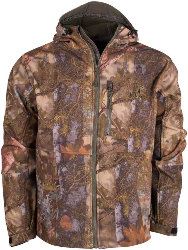 King's Camo KC1650 Men's KC1 Soft Shell Hooded Hunting Jacket