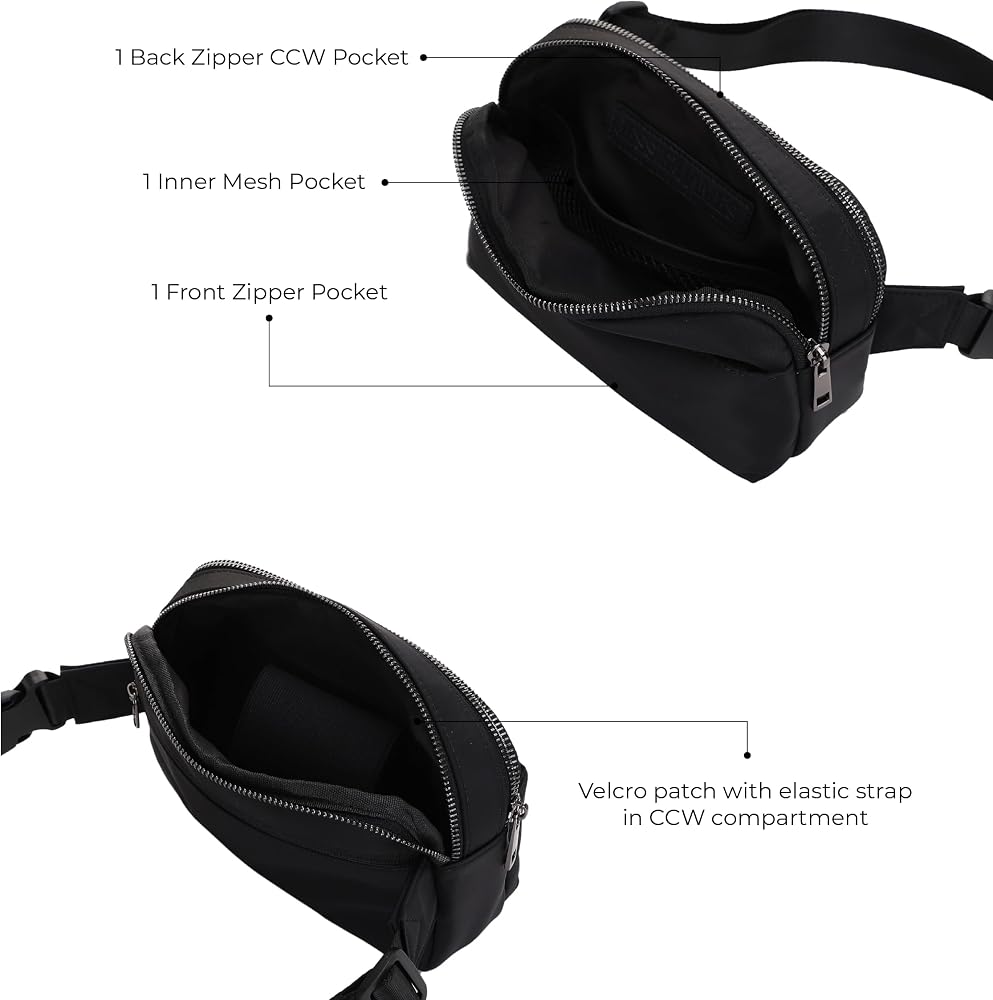 Amazon.com | Jessie & James Crossbody Nylon Concealed Carry Waist