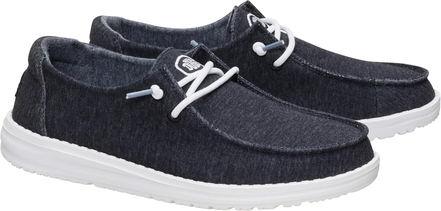 HEYDUDE Women’s Wendy Stretch Jersey Slip On Shoes | Lightweight Comfortable Travel Loafers with Elastic Laces - Image 4