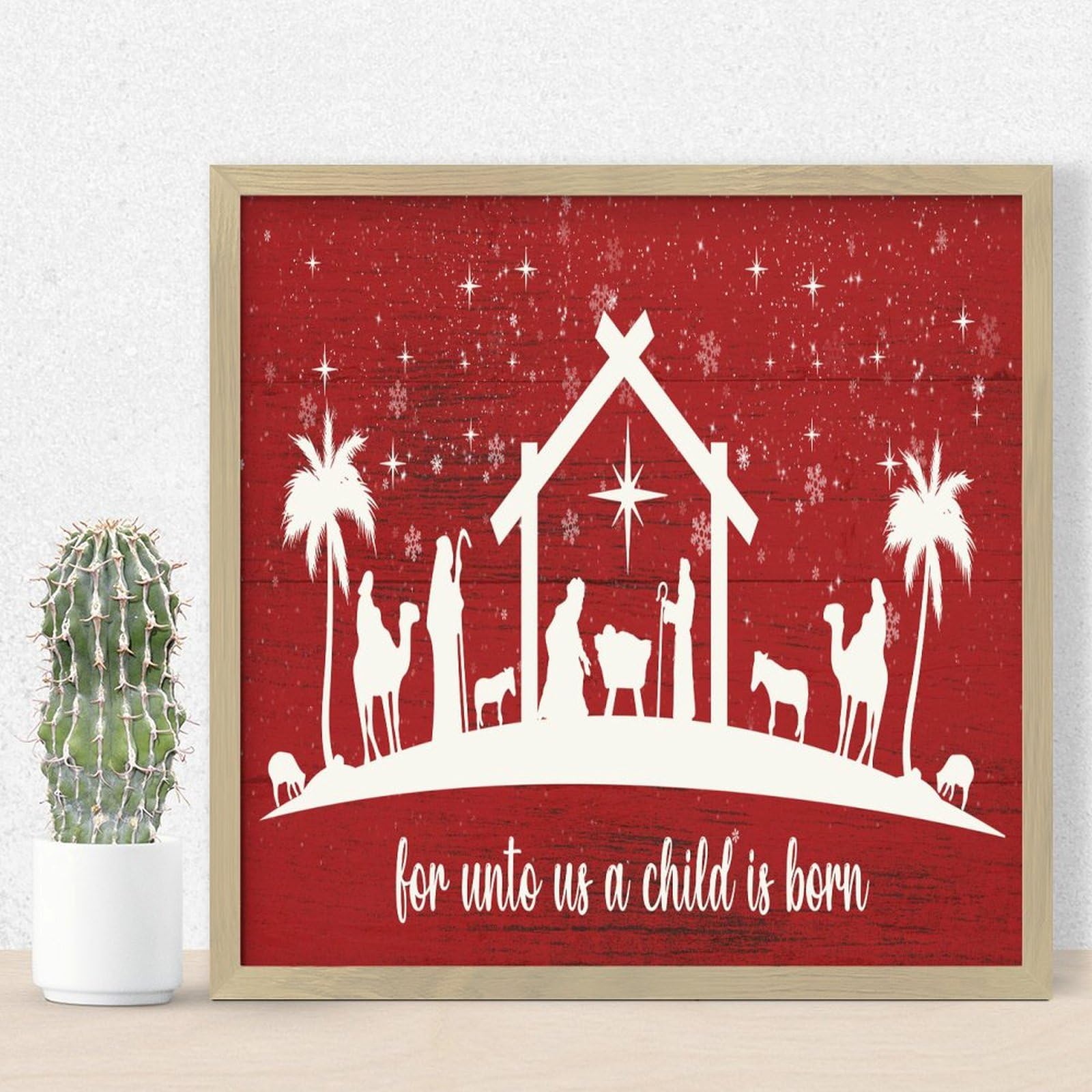 Panneau en bois pour chambre enfant et porche déco de Noël