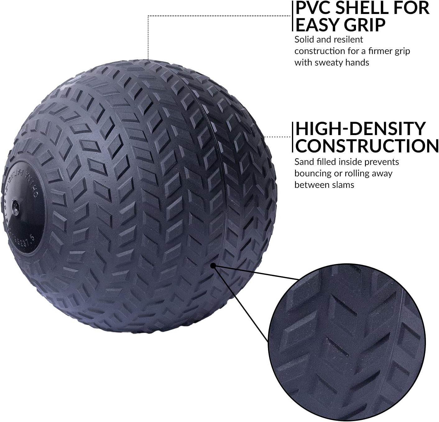 Raise Your Game Slam Medicine Balls, 5, 10, 15, 20 lbs for Strength and Crossfit Workout, Exercise Weight Ball for Zero Bounce Fitness Conditioning Exercises, 15 lbs : Sports & Outdoors