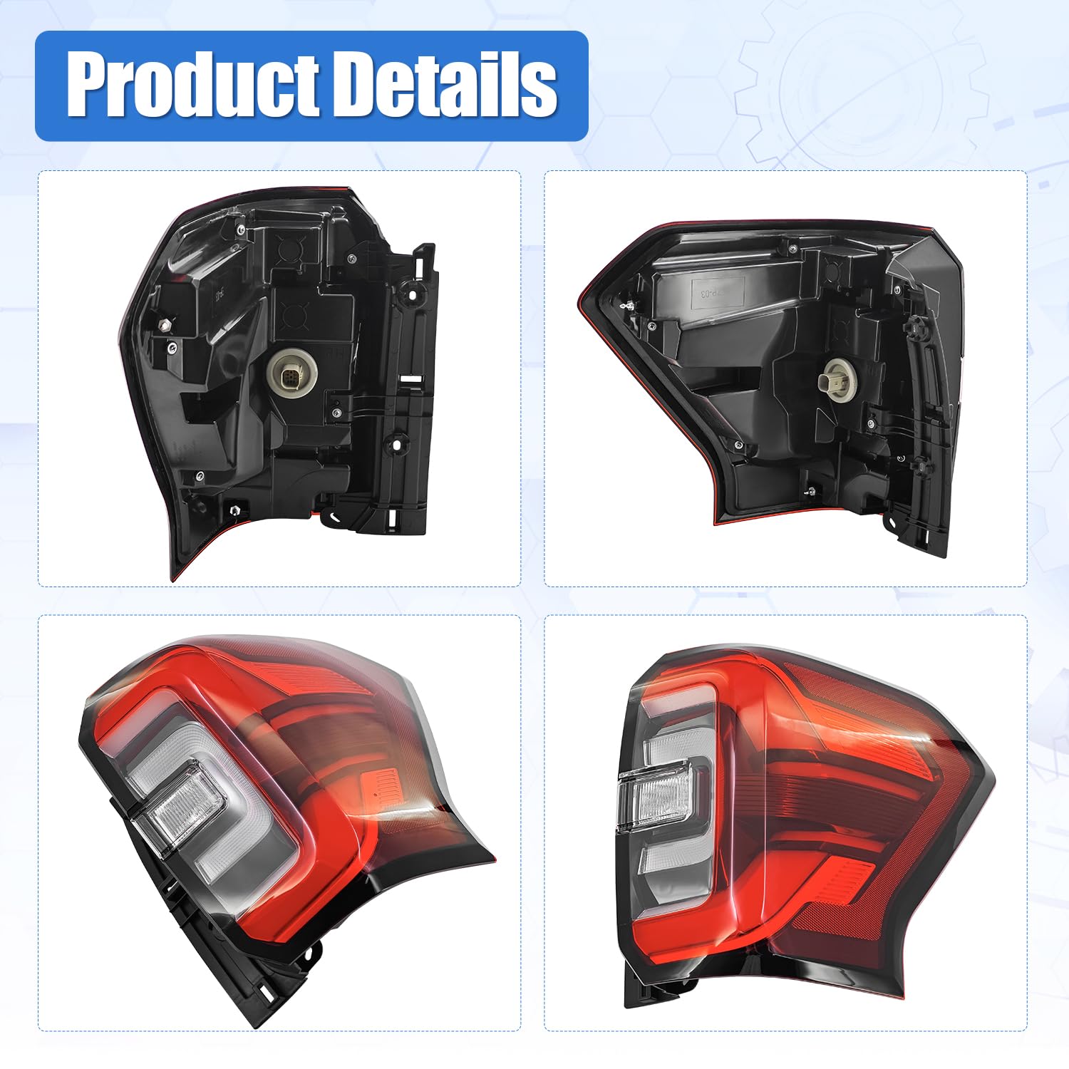 Amazon.com: VANPERT NL1Z-13404-F Right LED Tail Light Fit for Ford