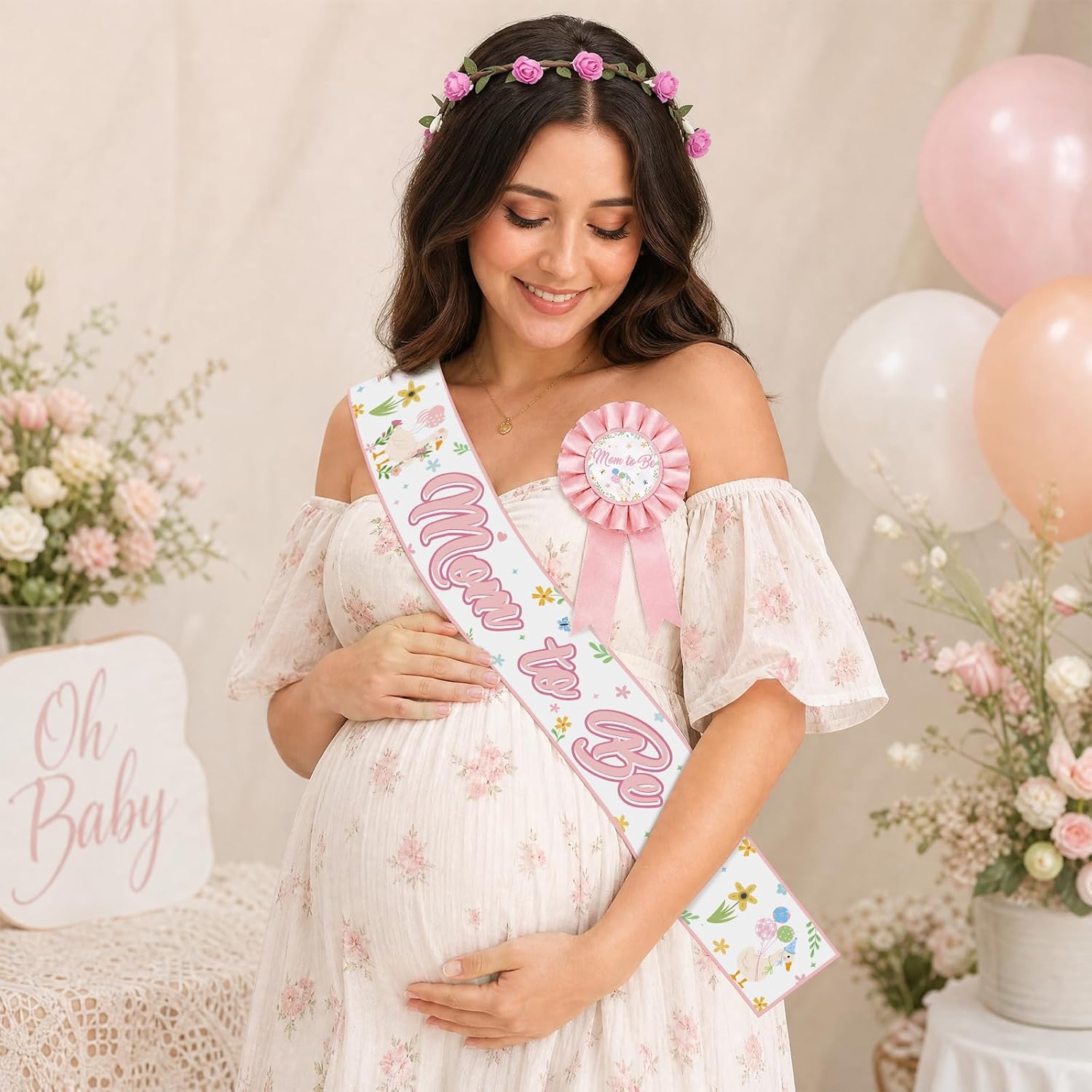 Silly Geese Baby Shower Mommy to Be Sash for Gender Reveals Party