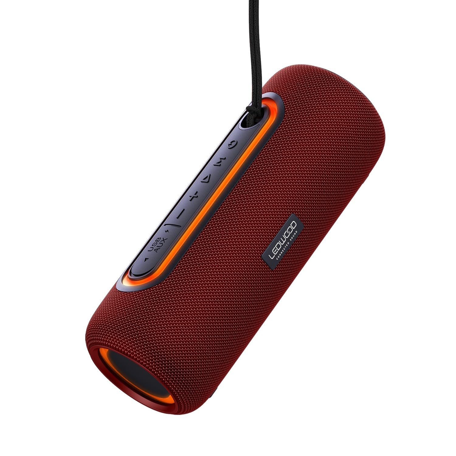 Ledwood Enceinte Nomade XTREM140 LD-XT140BT-RED, 100W / 10W RMS, Bluetooth 5.0, TWS - Etanche IPX5, Autonomie 6H