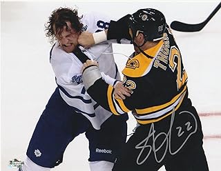 SHAWN THORNTON BOSTON BRUINS ACTION SIGNED 8x10 - Sports Memorabilia
