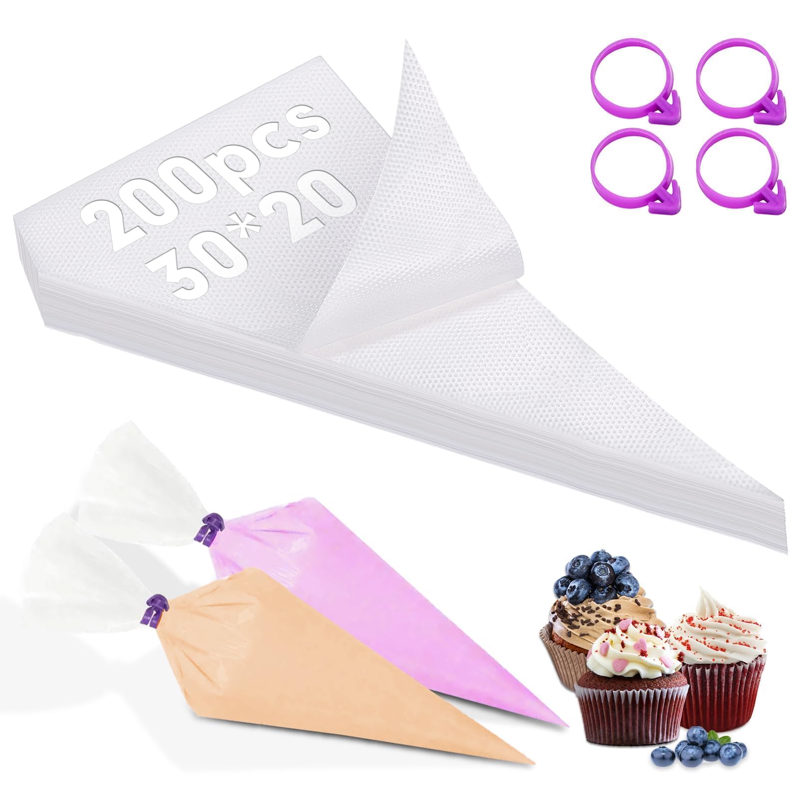 Lot De 15 Poches à Douille Avec Douilles Professionnelles, Poches à