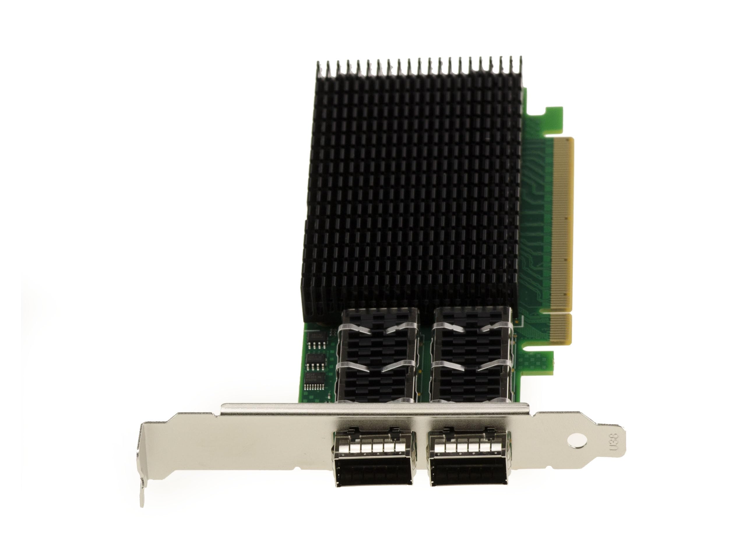 KALEA-INFORMATIQUE Doppia scheda controller di rete PCIe a 2 porte 100G QSFP28 per server o PC. Chipset Mellanox ConnectX 4. Supporto 100GbE 56GbE 50GbE 40GbE 25GbE 10GbE 1GbE.