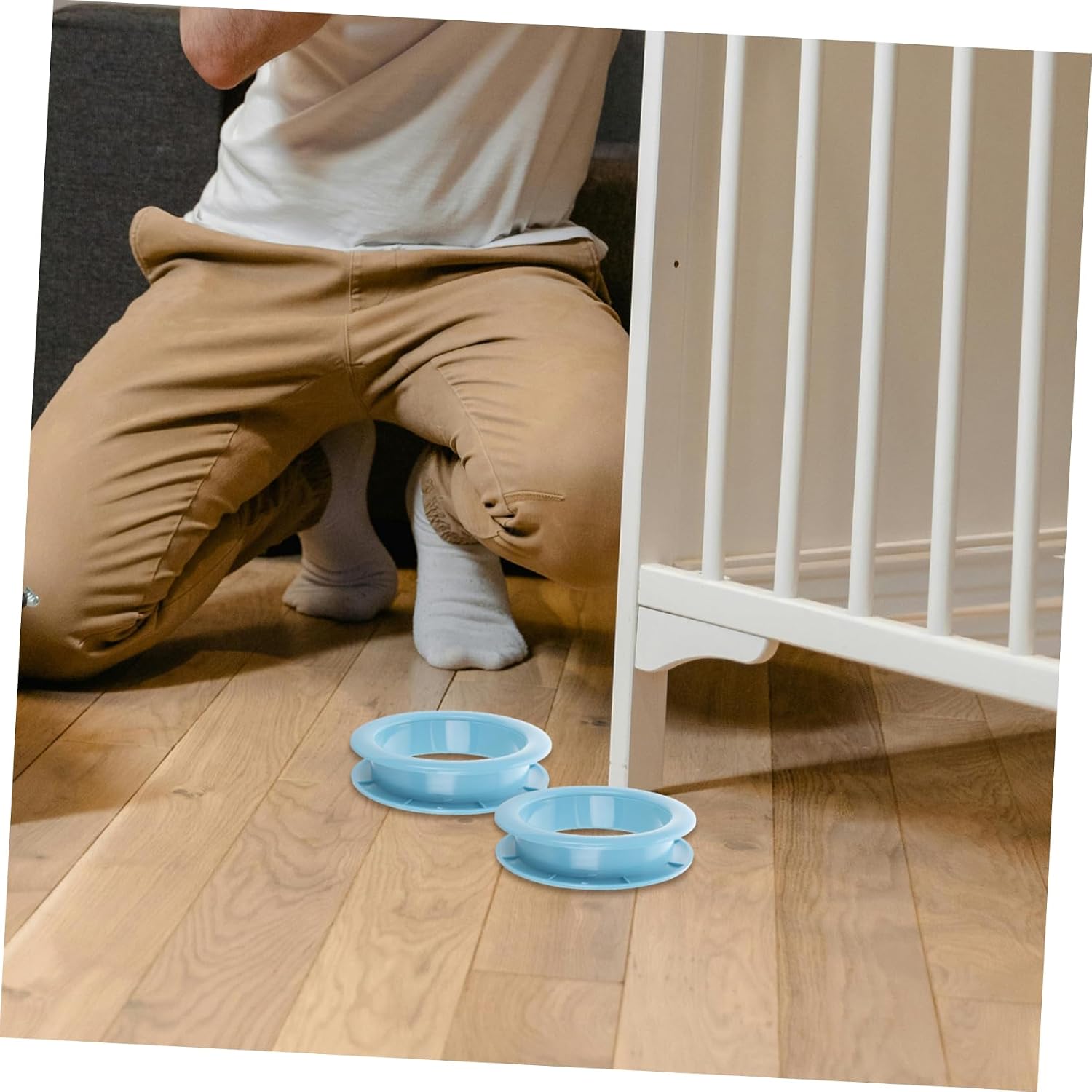 Kisangel Bed Rail Plastic Ring Accessories Durable Abs Material for Bunk Beds Safety Guard for Prevent Falls Stylish Bedroom Decor Easy Installation