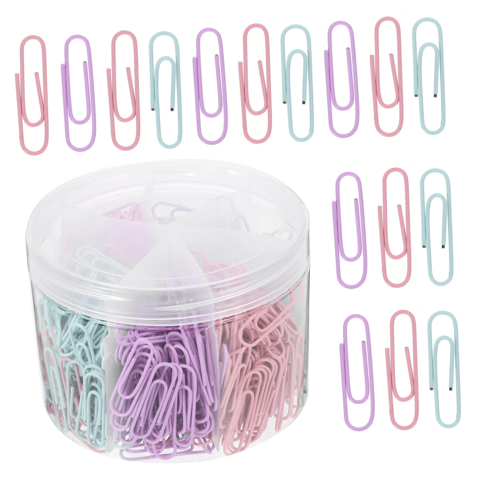 SHINEOFI 4 Set Clip Di Carta Divertenti Porta Graffette Da Scrivania Clip Di Immersione Cartelline Portadocumenti Faldoni Portadocumenti Marcatura Graffette Mini Graffette 540 Pezzi * 4