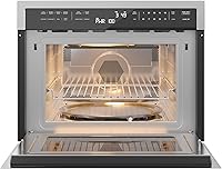 Vista 2 de KoolMore Combinación de horno de convección y microondas integrado de 24 pulgadas con asador, puerta de cierre suave, potencia de 1000 vatios