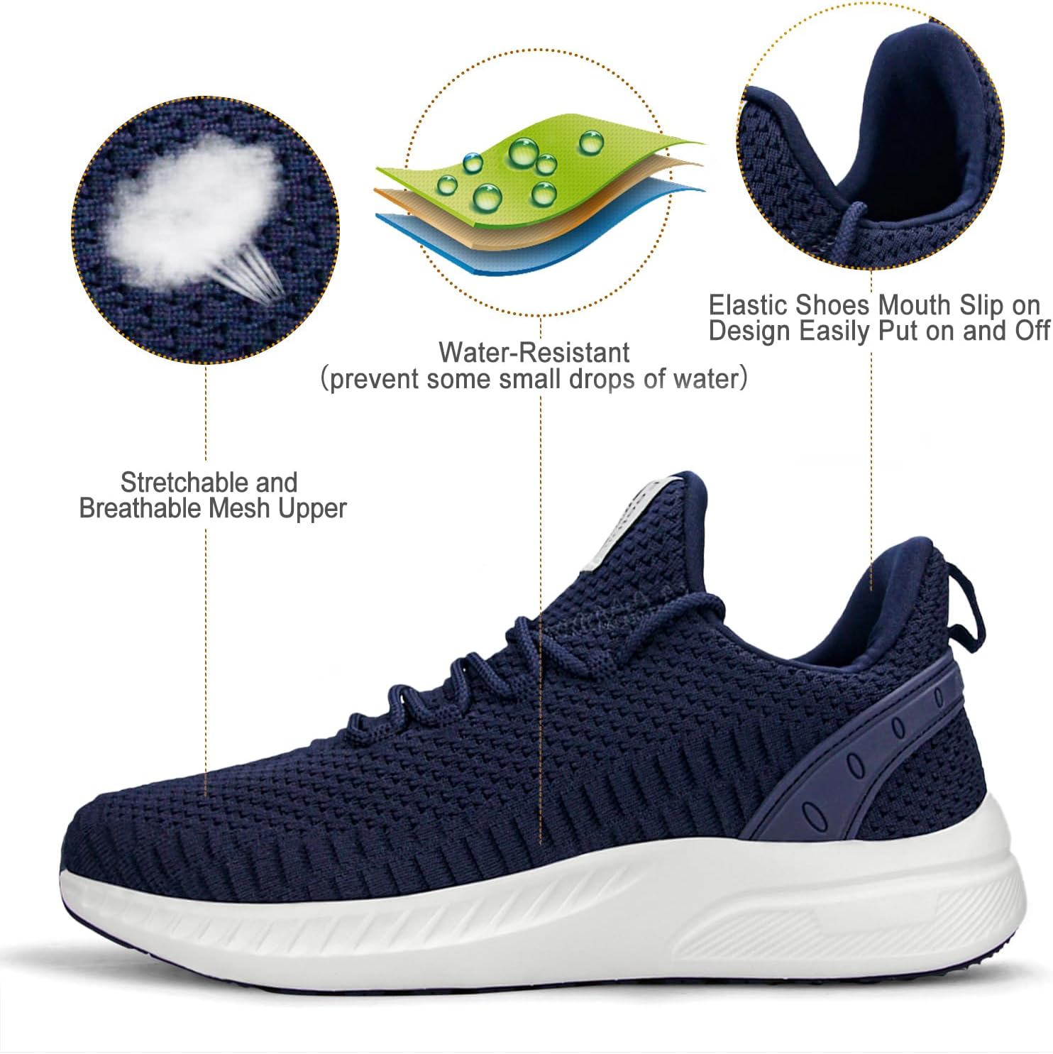 Feethit Women Tennis Running Shoes Walking Shoes Lightweight Casual Sneakers for Travel Gym Work Woman Waitress Nurse - Image 3