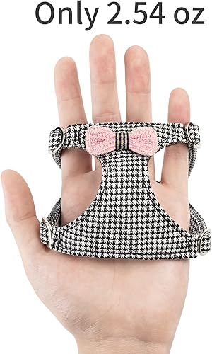 Miniatura 2 de Arnés sin tirones para perro, con correa multifunción, pechera ligera, suave y ajustable para mascota, no ahorca, chaleco a prueba de escape, blanco