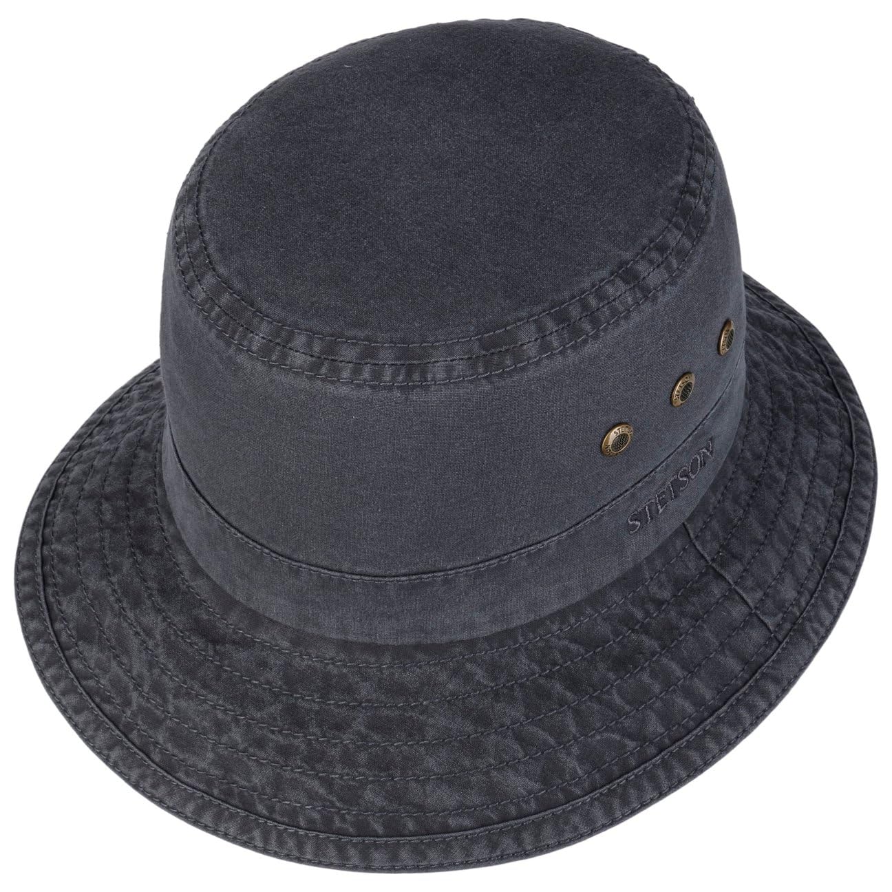 Stetson Reston Freizeithut Damen Herren Schlapphut Bio-Baumwolle Packable Baumwollhut 40-facher UV-Schutz Frühjahr Sommer