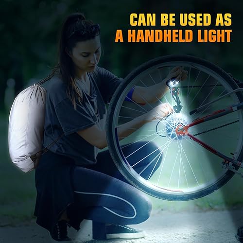 Miniatura 4 de LED Drawstring Backpack Bag with Light String Bag Sackpack Women Men Gifts for Gym Beach Travel Camping (Beige)