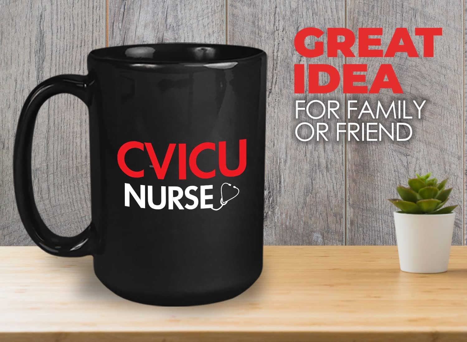 Bubble Hugs Nurse Coffee Mug 15oz Black - CVICU Nurse - RN Nursing School Student Dictionary Cardiovascular Intensive Unit Emergency Occupation
