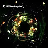 Vista 8 de SEZO Guirnalda de luces de Navidad de 16.4 pies, 50 LED, 12 V, WS2812B, IC, direccionable, persecución, impermeable, cambio de color, luces