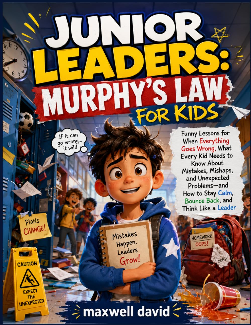 MURPHY'S LAW FOR KIDS: Funny Lessons for When Everything Goes Wrong, What Every Kid Needs to Know About Mistakes, Mishaps, and Unexpected Problems—and ... Calm, Bounce Back, and Think Like a Leader
