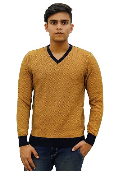 Maxexcel Men V-Neck Full Sleeve Sweater 