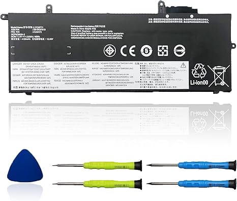 L17C6P71 Laptop Battery Compatible with Lenovo ThinkPad X280 A285 Series Notebook L17L6P71 01AV470 L17M6P71 01AV471 01AV472 L17M6P72 01AV484 L17C6P72 01AV485 SB10K97619 11.4V 48Wh 4220mAh