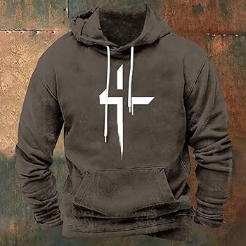 Lubpow Christliche Hoodies Herren - Vintage Bibelvers Kreuz Design