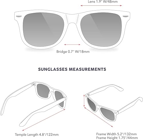 Miniatura 6 de Gafas de sol polarizadas retro para niños y niñas de 3 a 12 años inastillables con protección UV para niños pequeños