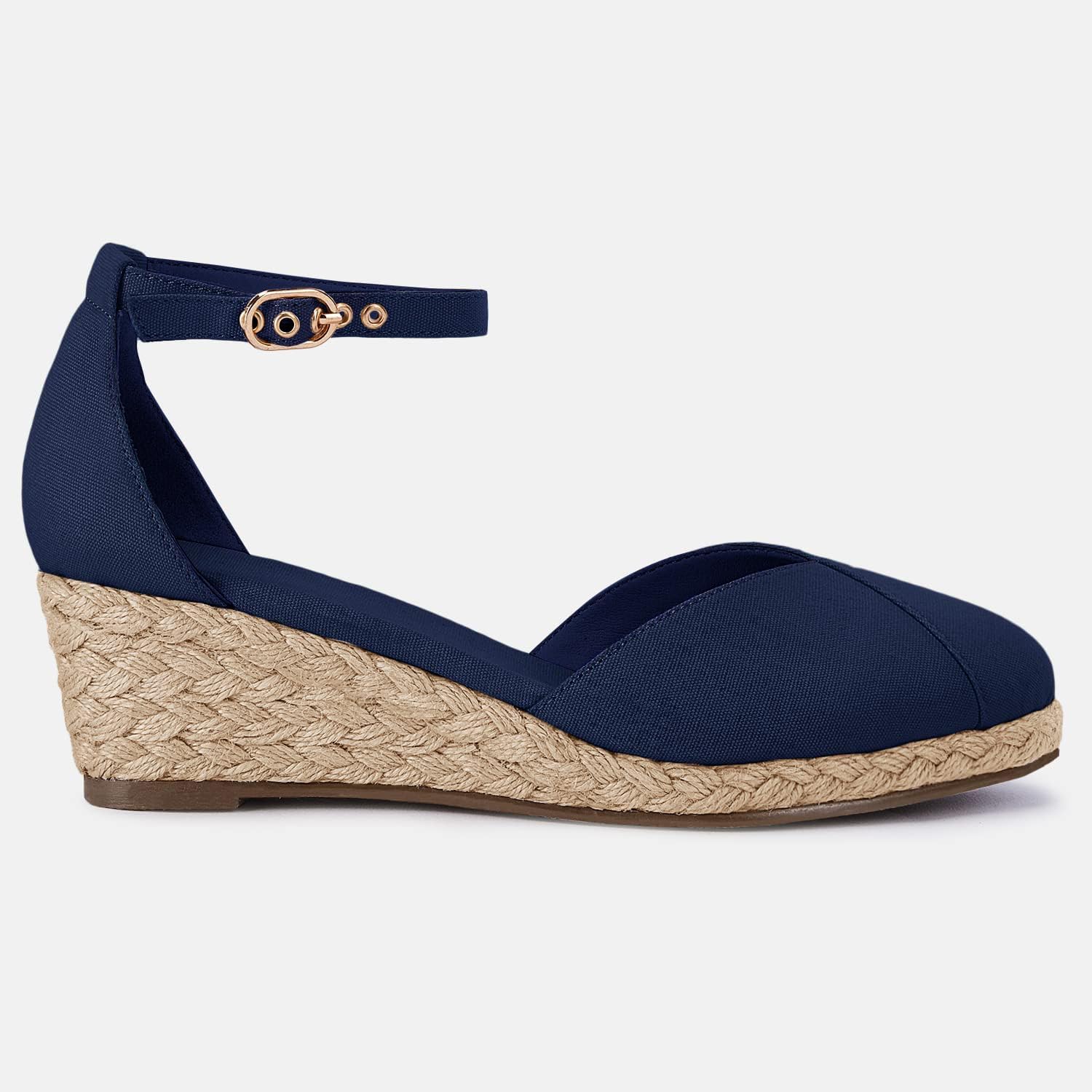 Juliet Holy Womens Espadrilles Sandals Closed Toe Platform Ankle Strap Casual Summer Wedges - Image 4