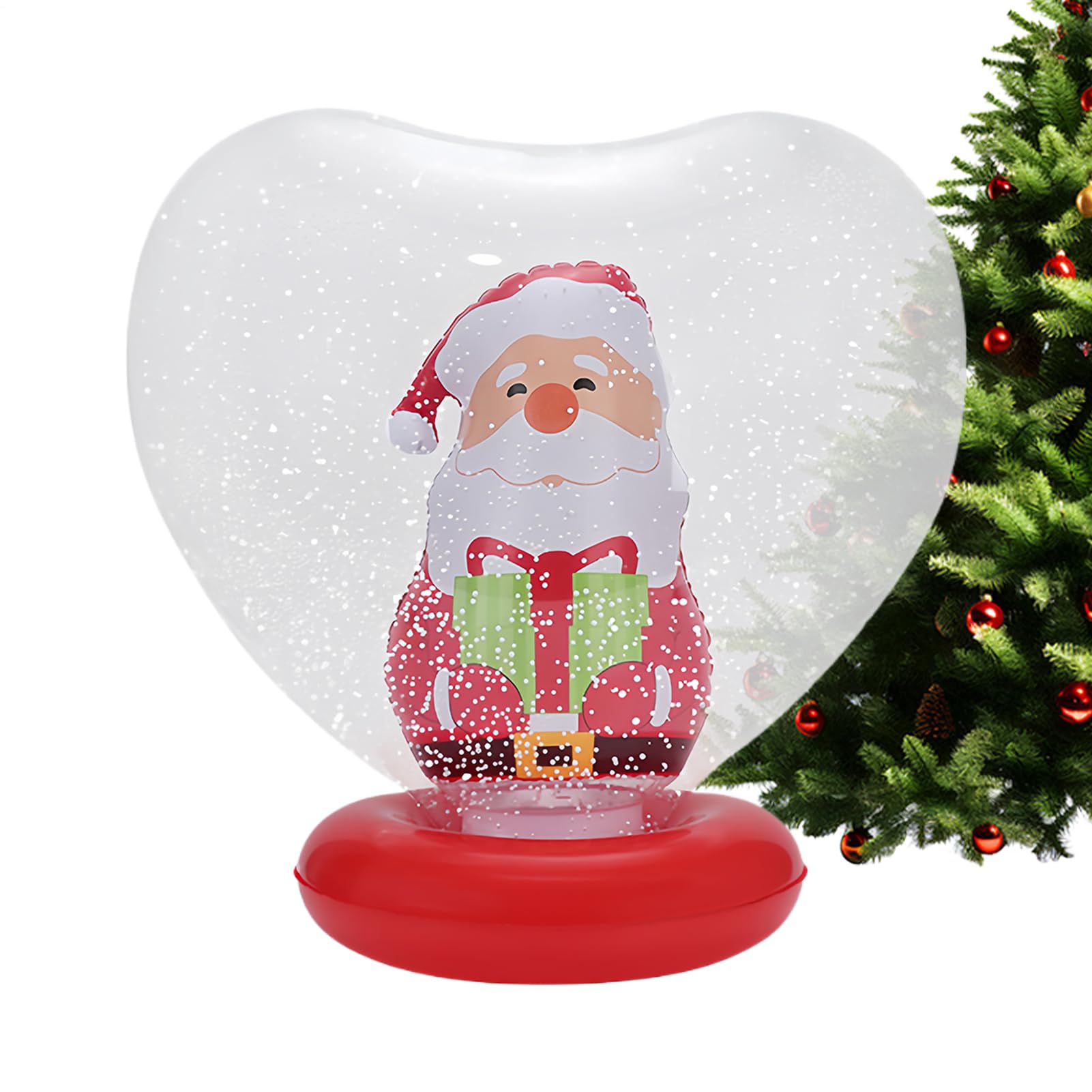 Ornements Inflables Cœur Décorations de Fêtes Lumineuses Jardin Pelouse Porche