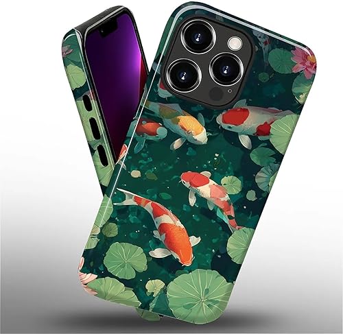 Miniatura 124 de Funda para iPhone 11 Pro Funda, Diseño de Patrón de Mosaico de Vidrio en Tono Verde - Protección Dual Híbrida Silicona + PC Duro Resistente a Golpes