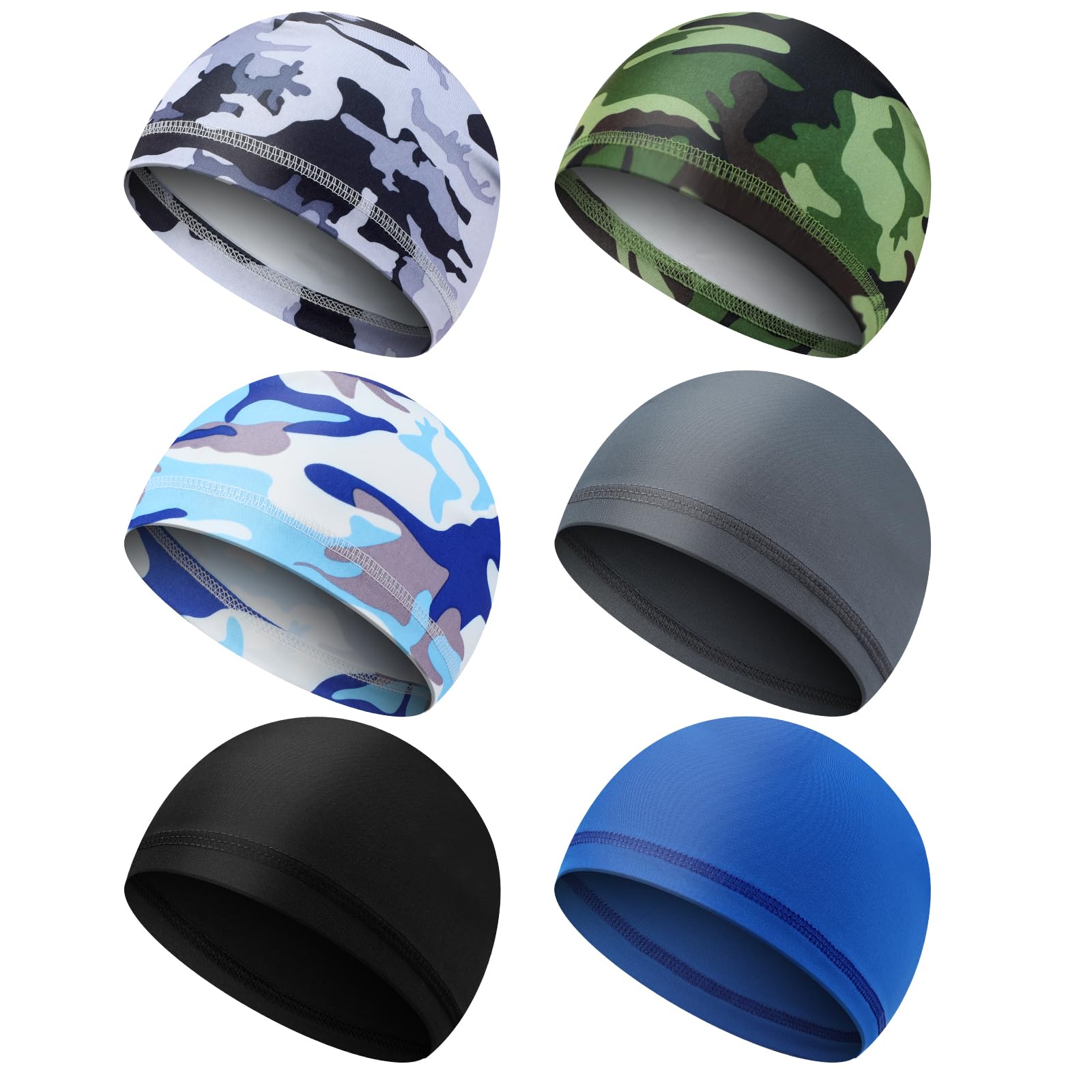 Gjinxi 6Pcs Men Cooling Skull Caps,Hard Hat Helmet Liner Cycling Skull Caps