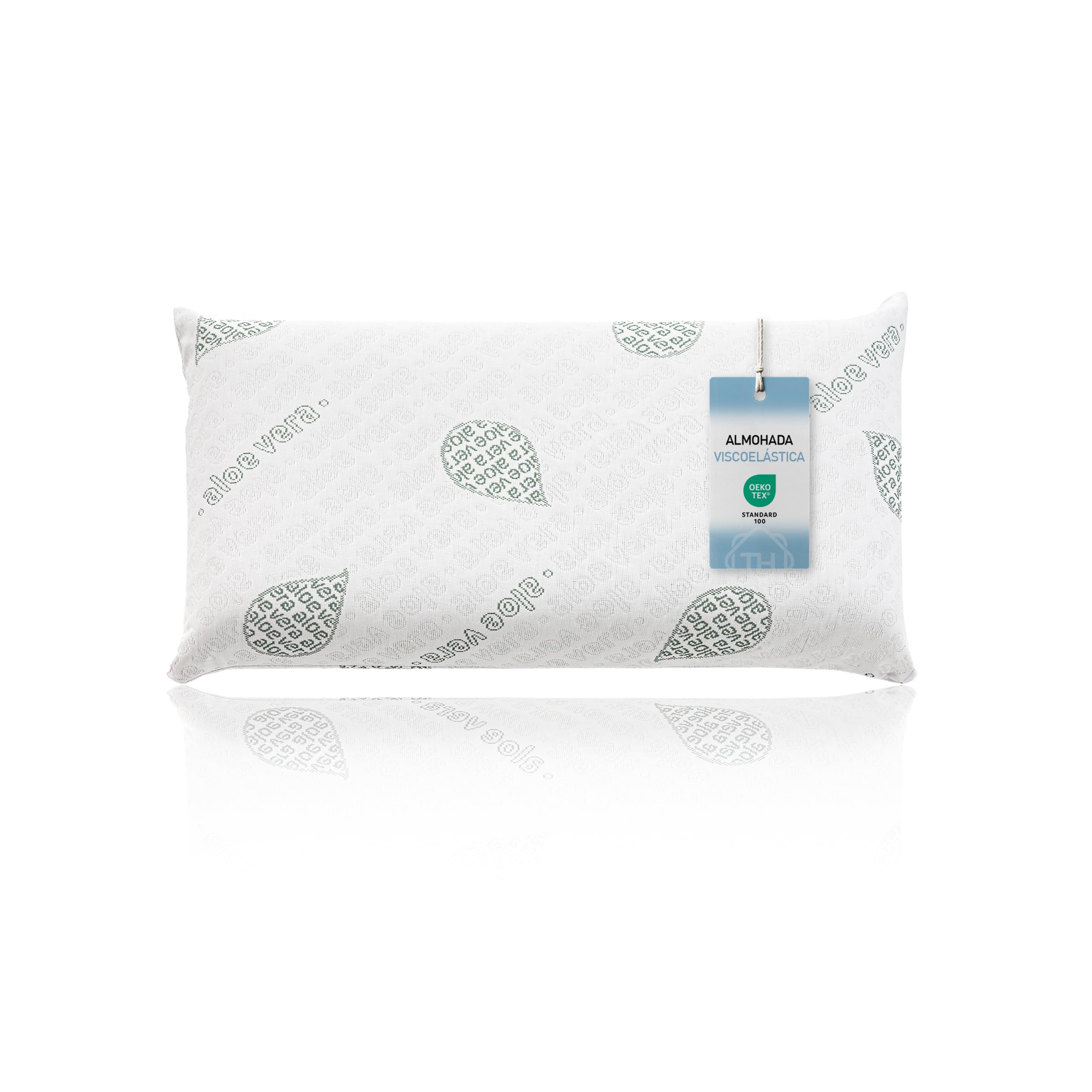 Textilhome Orthopädisches Nackenstützkissen 70x36x12 cm – Ergonomisches Memory Foam Kissen – Visco Kissen/Viscoelastisches Kopfkissen mit Abnehmbarem, Waschbarem Bezug