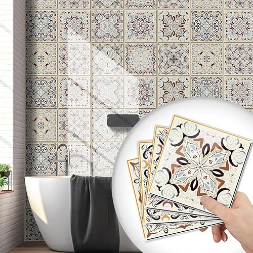 Miniatura 3 de Adhesivo grueso para azulejos de despegar y pegar, pegar en azulejos de pared para cocina, azulejos de pared, calcomanías de papel tapiz de baño,