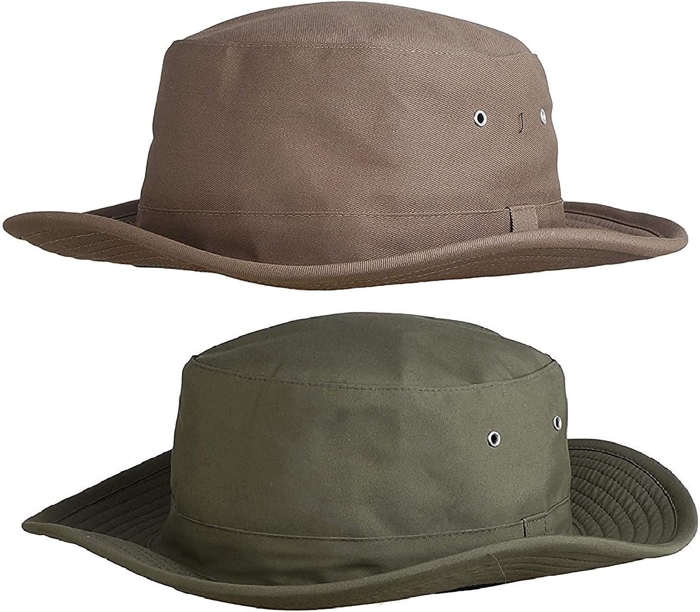 Men's Cricket Umpire Hat Pack of 2 Beige & Green