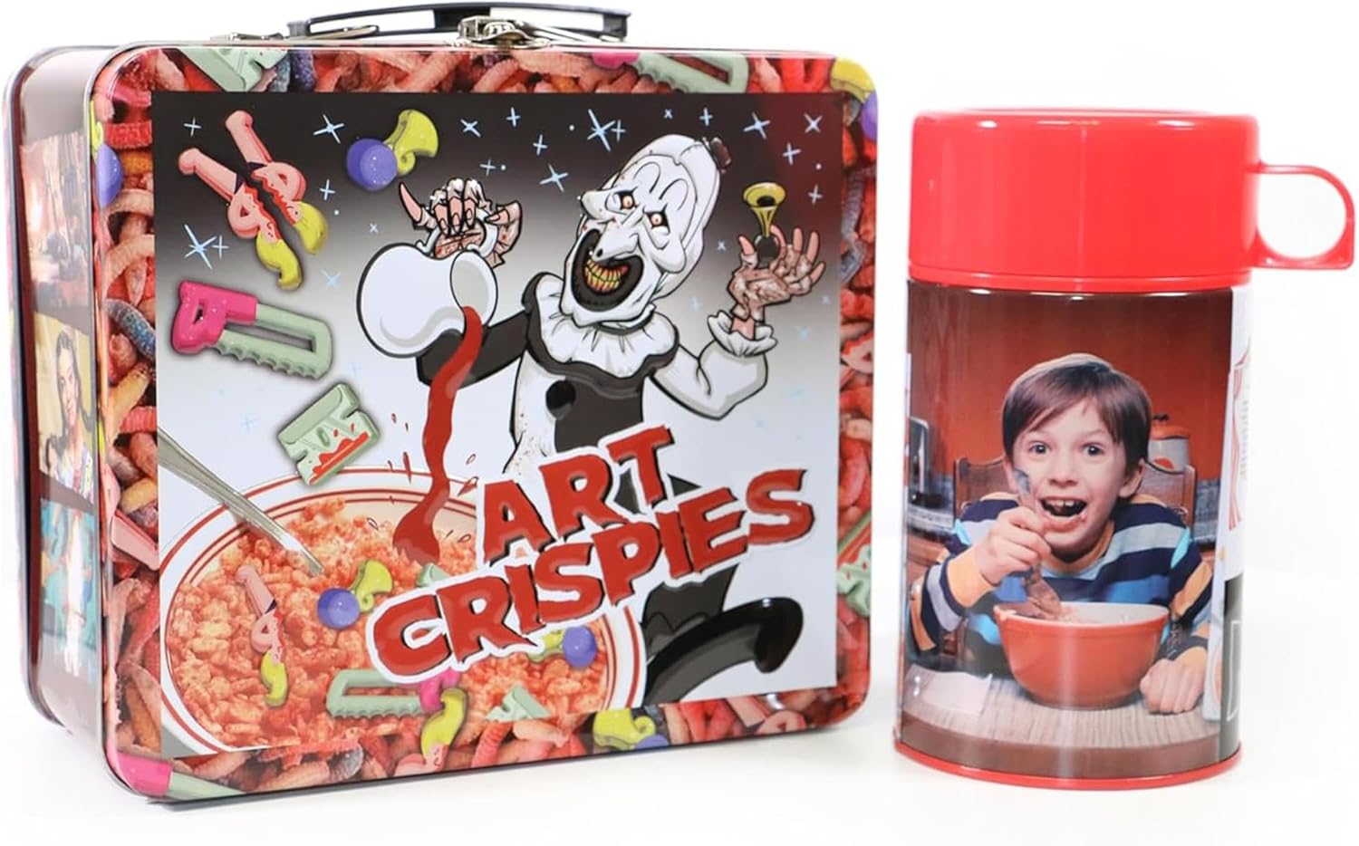 Surreal Entertainment Terrifier Tin Lunch Box with Beverage Container