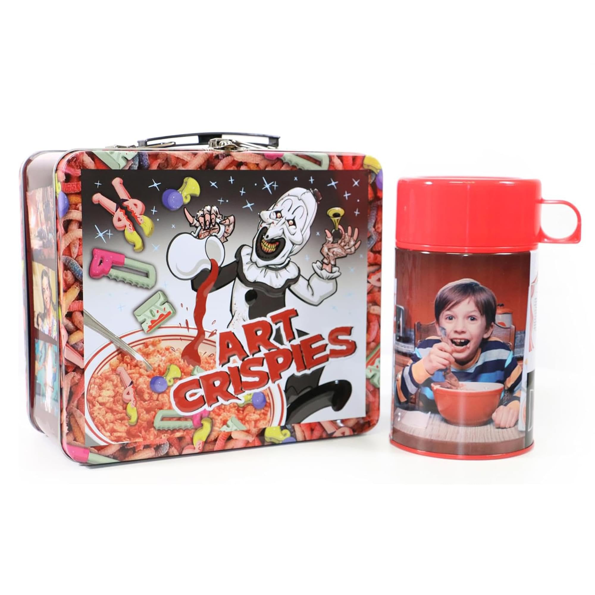 Surreal Entertainment Terrifier Tin Lunch Box with Beverage Container