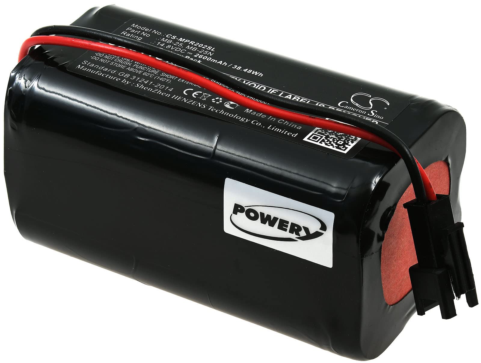 Batteria per Mipro tipo MB-25N, 14,8 V, agli ioni di litio