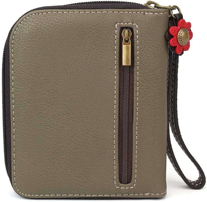 Chala Handbags LaserCut Totes Shoulder Purse with Matching Wallet Gift Set (Black_ Fox Tote & Wallet Combo)