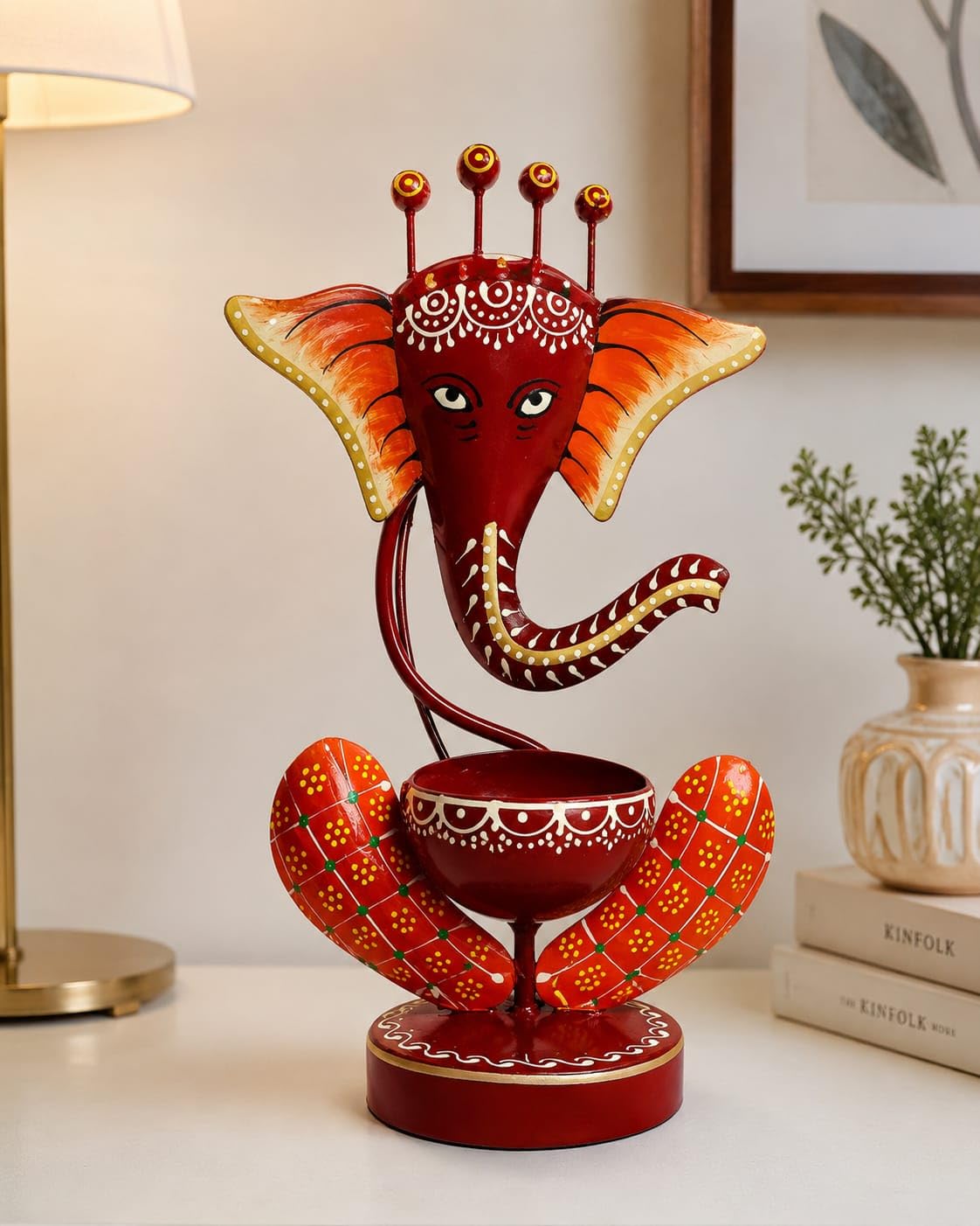 Ganesha T- Light Candle Holder (Black) | Home Decorations-image-38