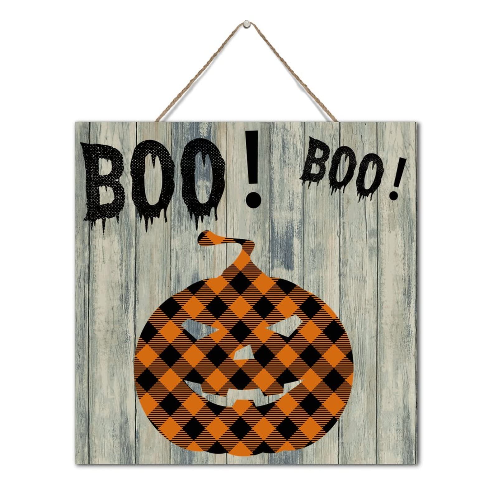 Panneau décoratif en bois rustique de qualité supérieure pour Halloween