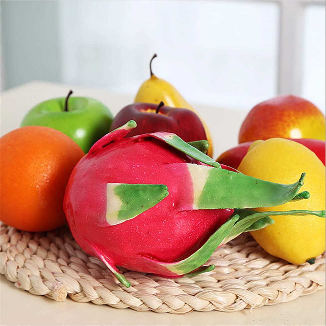 Zzooi 1PCS Artificial Pitaya Fake Dragon Fruit Display Props